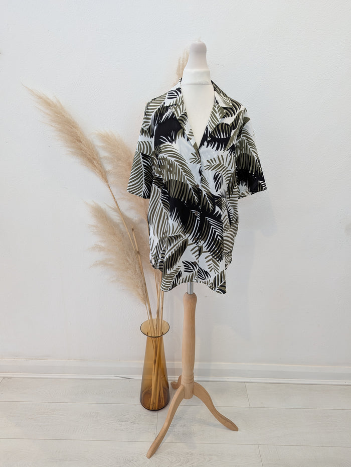 Topshop Leaf Shirt 10 £29