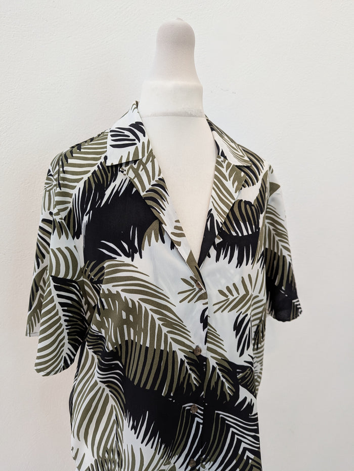 Topshop Leaf Shirt 10 £29