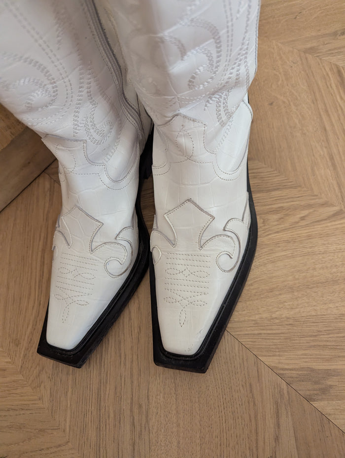 Topshop Leather Cowboy Boots 5