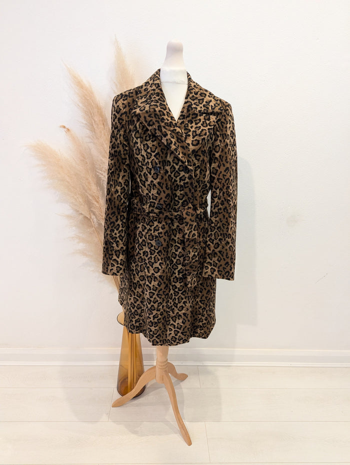 Topshop Leopard Faux Fur Coat 10
