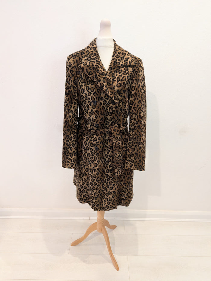 Topshop Leopard Faux Fur Coat 10