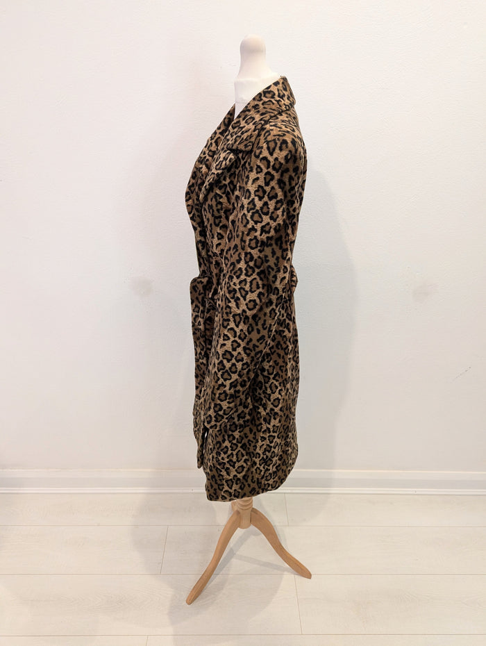Topshop Leopard Faux Fur Coat 10