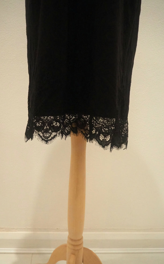 Topshop Maternity Black Lace Trim Dress 12