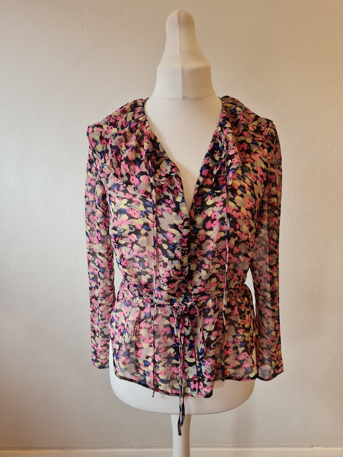 Topshop Pink Floral Top 12