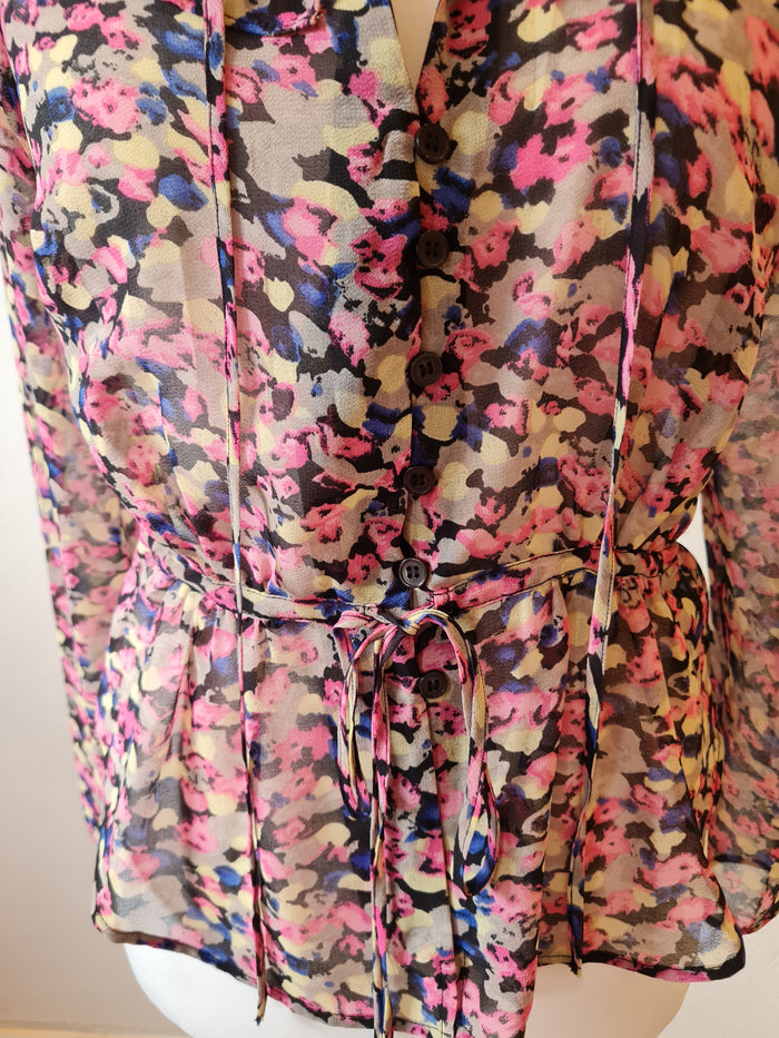 Topshop Pink Floral Top 12