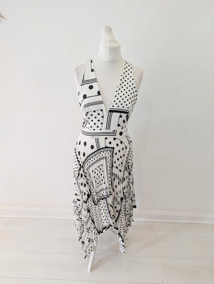 Topshop spot halter dress 12