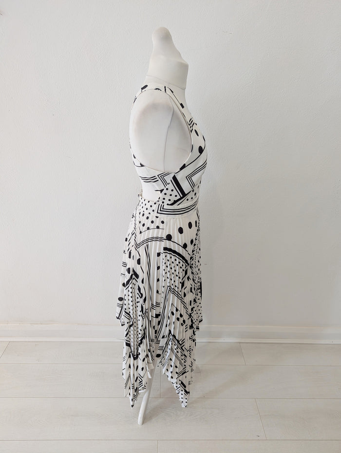 Topshop spot halter dress 12