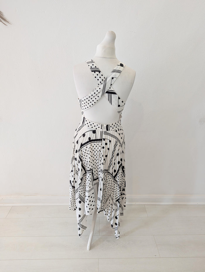 Topshop spot halter dress 12