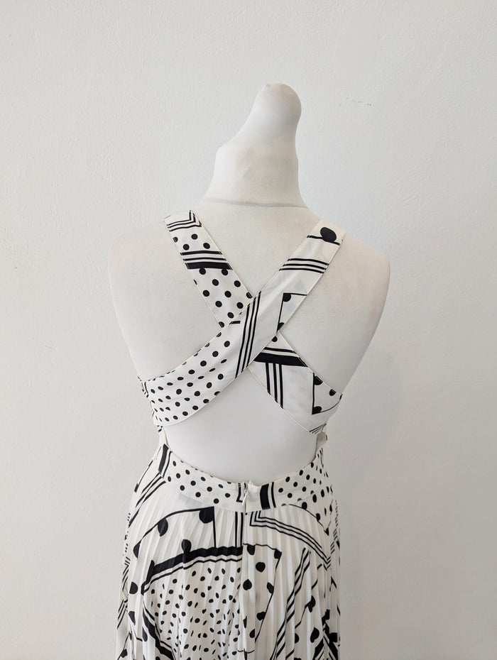 Topshop spot halter dress 12