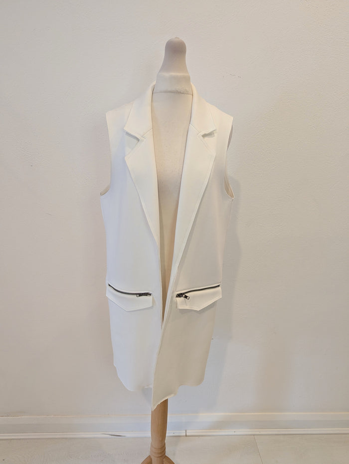 Topshop White Gilet 10