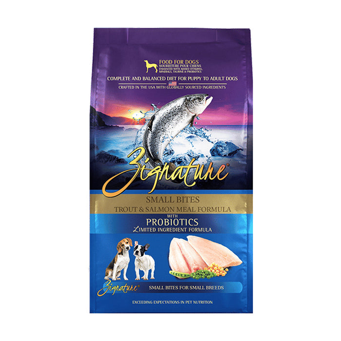 *Trout & Salmon Limited Ingredient Small Bites Dry Dog Food