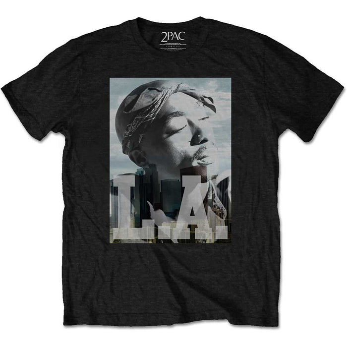 Tupac Unisex T-shirt - LA Skyline Rock Off