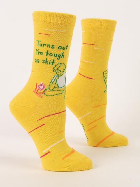 Turns Out I'm Tough As Shit W-Crew Socks BLUEQ
