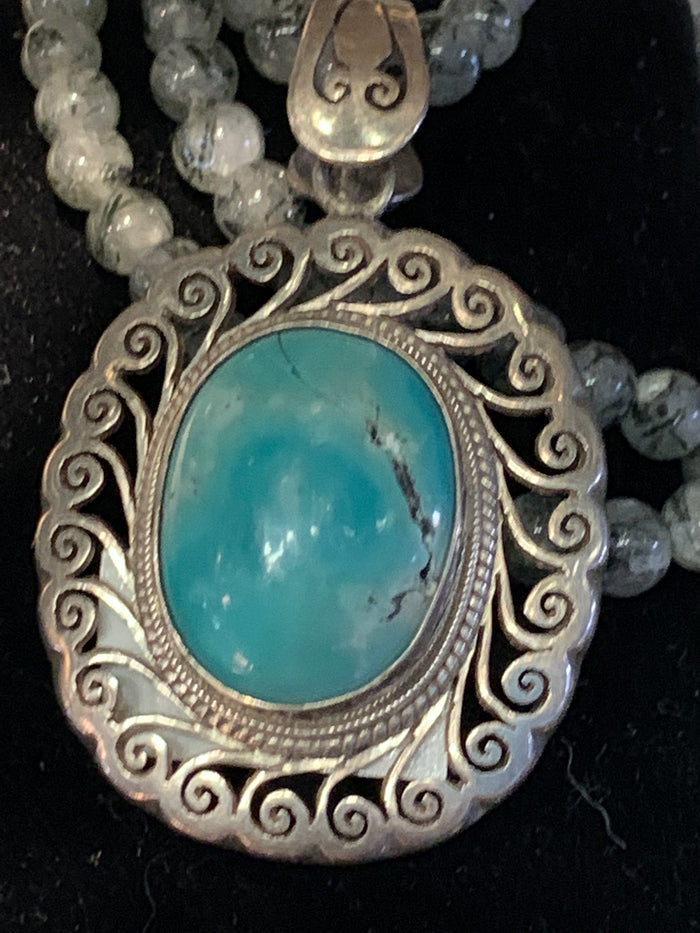 Turquoise Pendant Boho