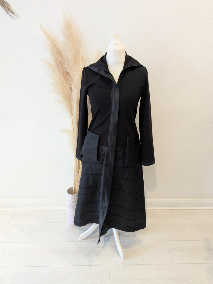 Uchuu black zip dress M NWT RRP £220