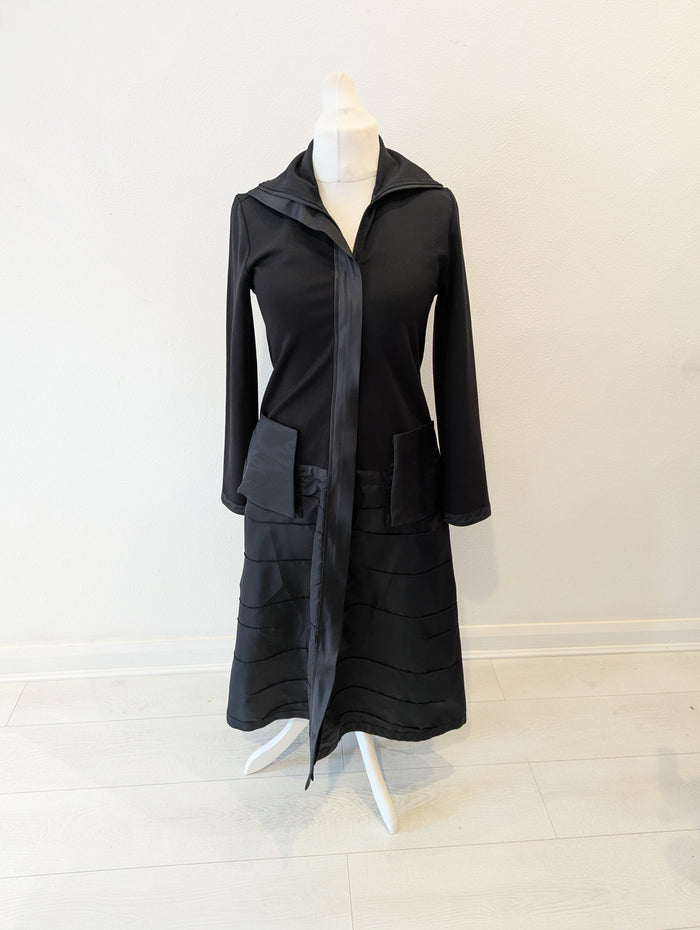 Uchuu black zip dress M NWT RRP £220