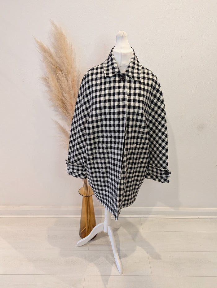 United Benetton Check Coat 14