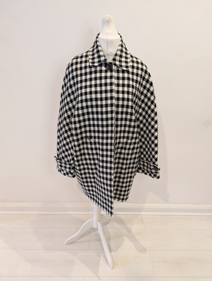 United Benetton Check Coat 14
