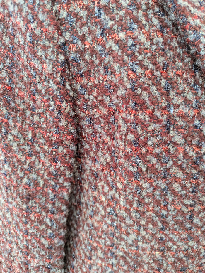 United Colours of Benetton Purple Tweed Coat Size 12 NTW