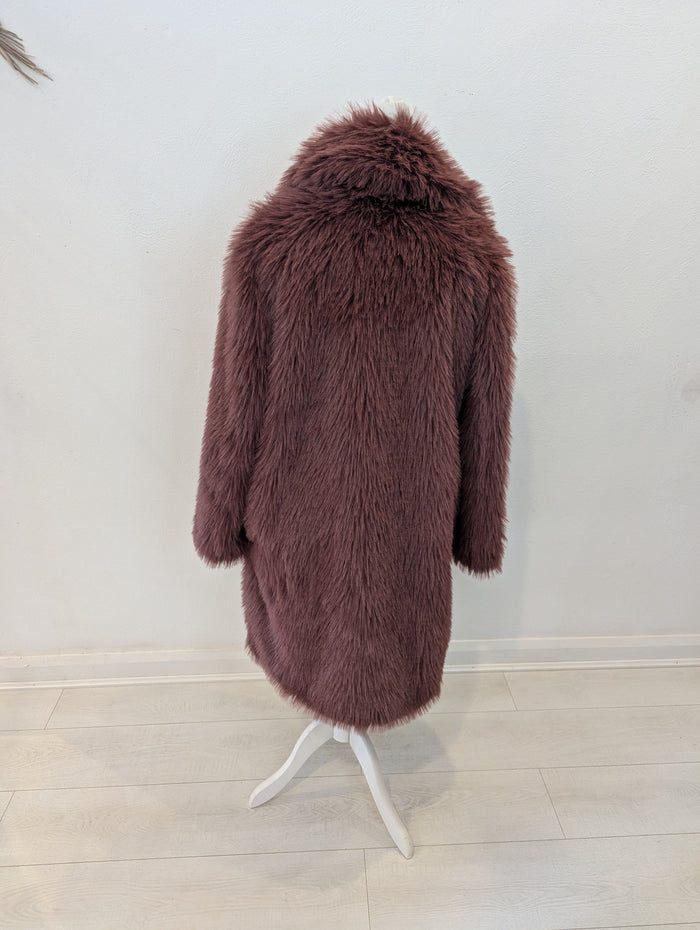 Very Dusky Pink Fluffy Coat 12