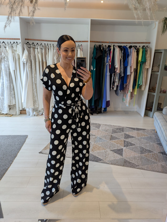 Very polka dot jumpsuit 12/14