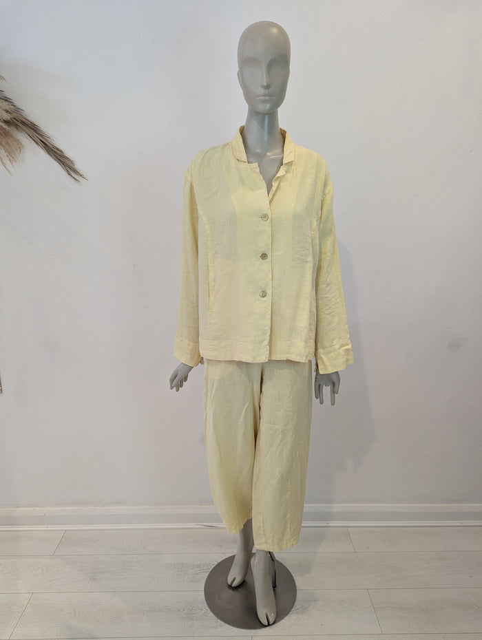 Vetono Lemon M/L Linen Suit NWT