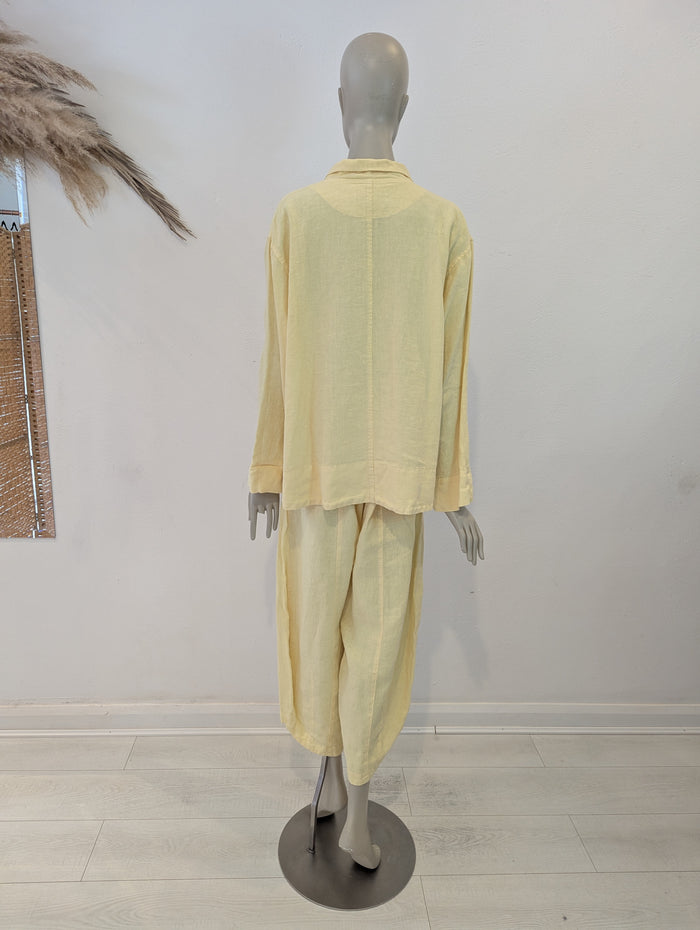 Vetono Lemon M/L Linen Suit NWT