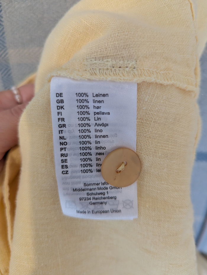 Vetono Lemon M/L Linen Suit NWT