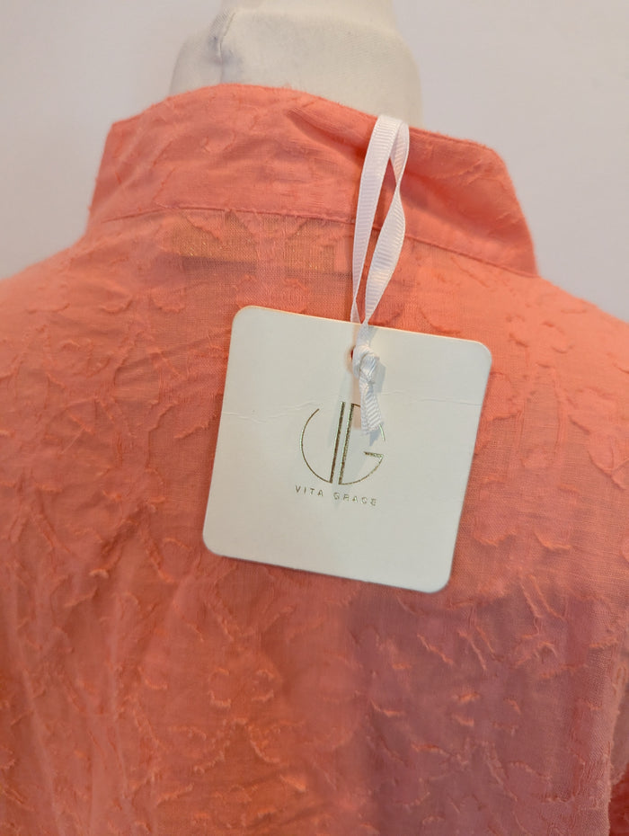 Vita Grace Coral Top M NWT