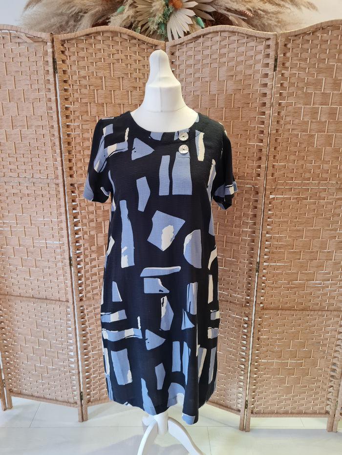 Viz A Viz navy printed tunic 10/12