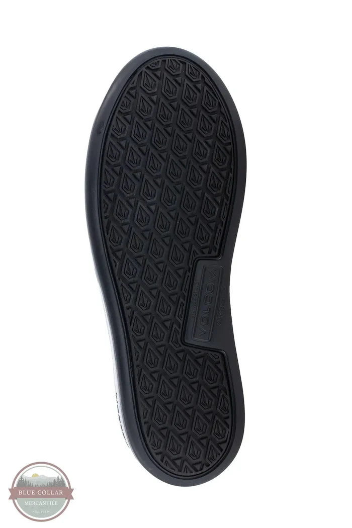 Volcom VM30802 Men's Chill Safety Toe Slip Resistant Work Sneakers in Black outersole view