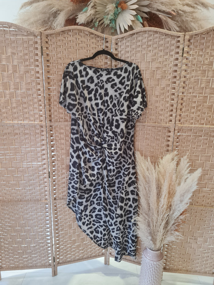 Vonda XL Animal Print long back tunic