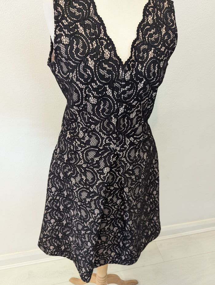 Warehouse Black Lace Dress 10