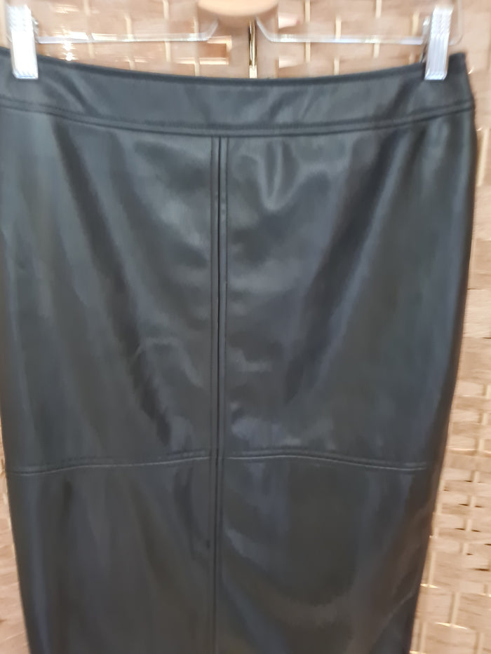 Warehouse Black PU pencil skirt 12 RRP £36