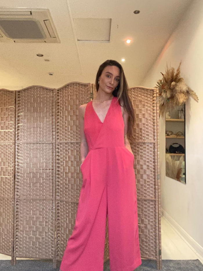 Warehouse coral jumpsuit 10