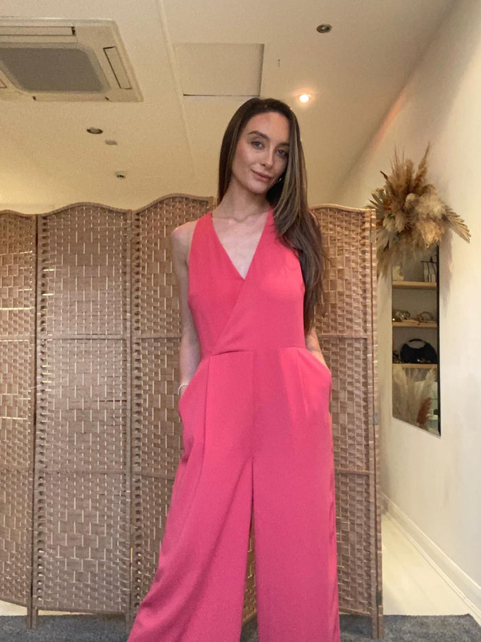 Warehouse coral jumpsuit 10