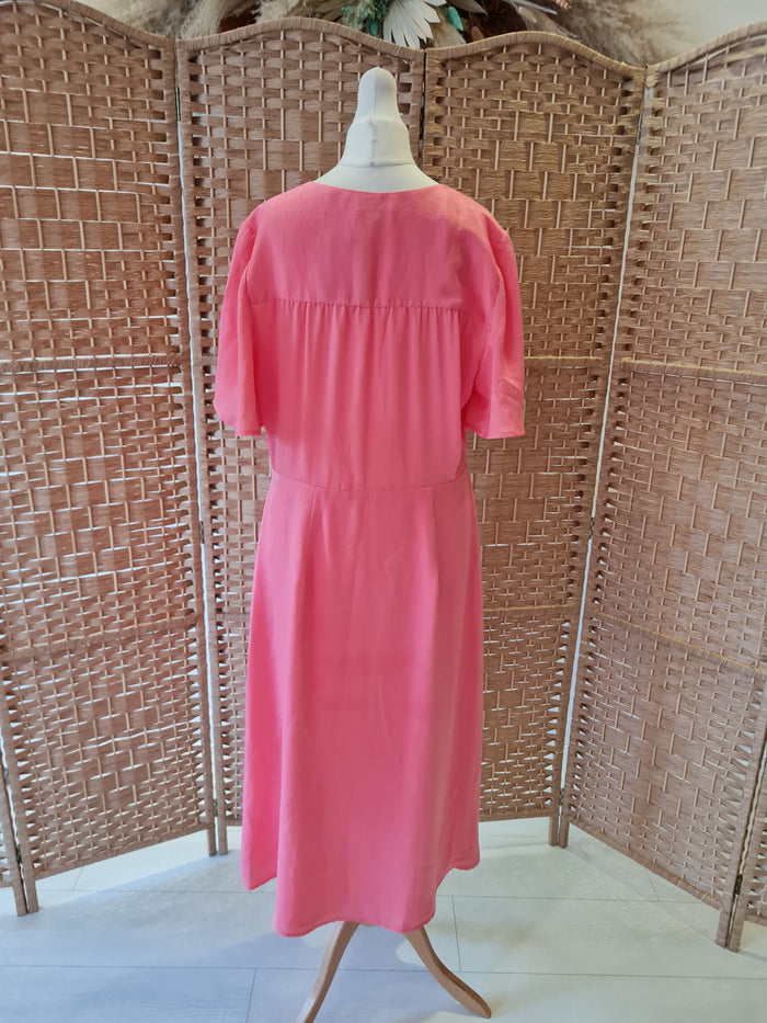 Warehouse Coral Midi Dress 14