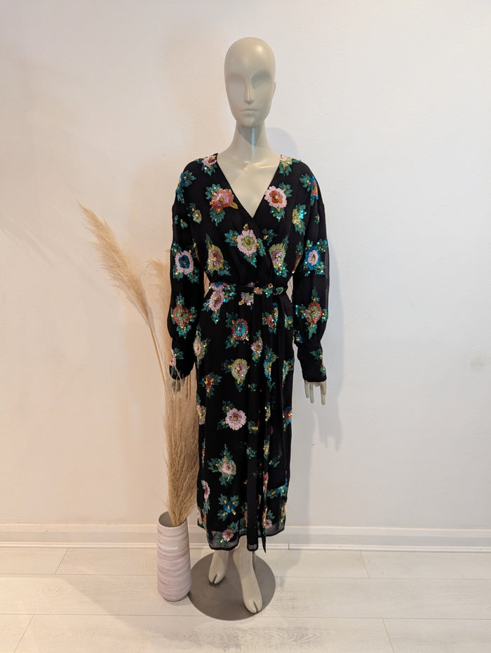 Warehouse Sequin Dress 12