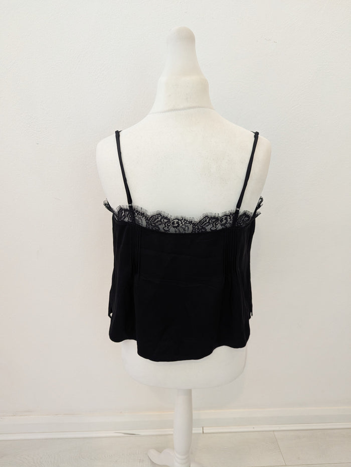 Whistles Black lace trim Cami  14