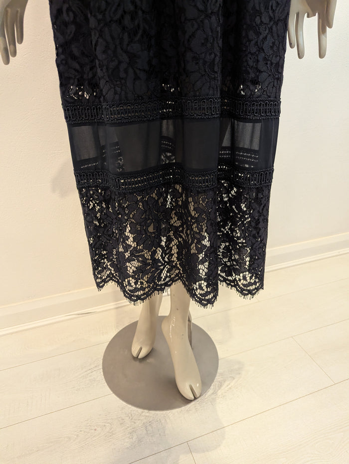 Whistles Navy Lace Dress 14