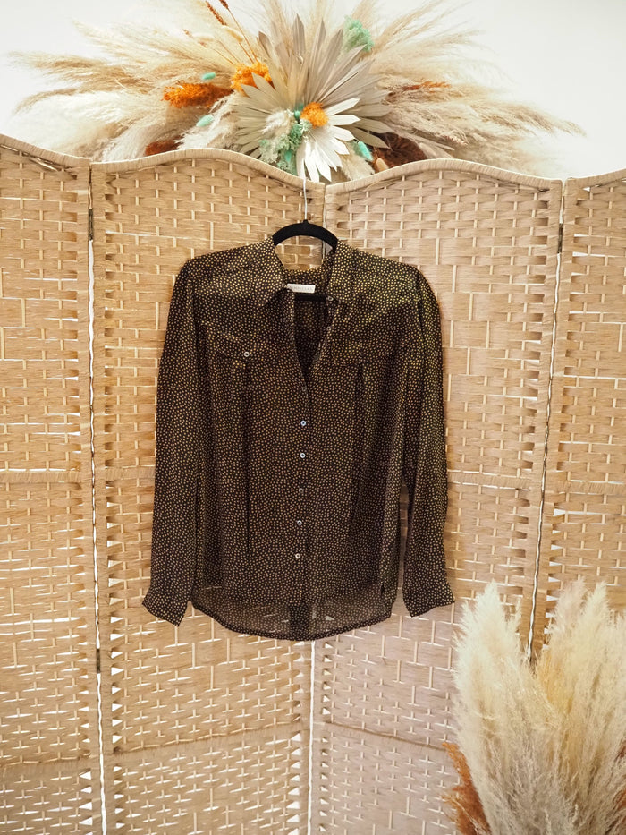 Whistles Navy spot Blouse 8