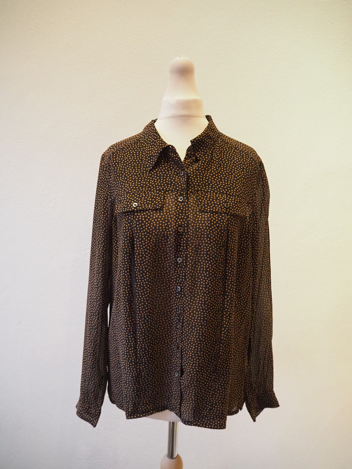 Whistles Navy spot Blouse 8