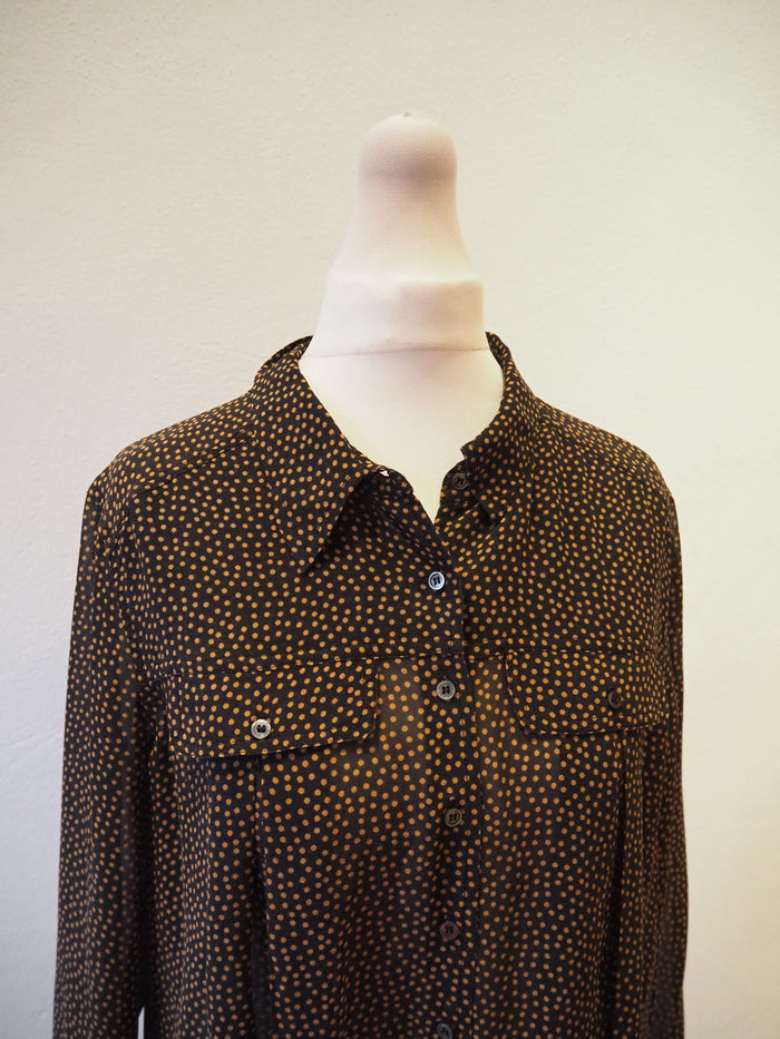 Whistles Navy spot Blouse 8