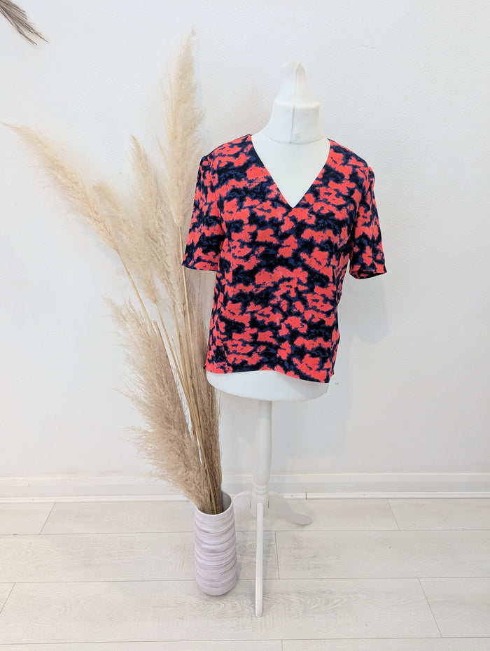 Whistles Navy/Orange Top 12
