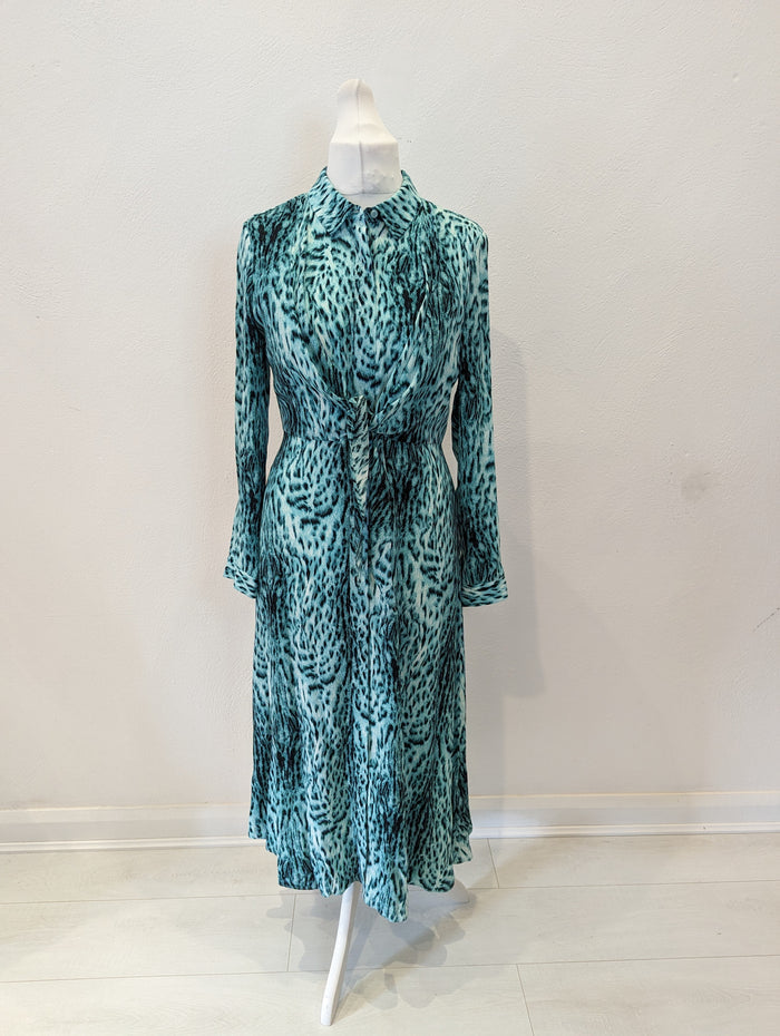 Whistles Teal Animal Maxi Dress RRP £159 12