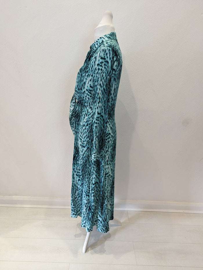 Whistles Teal Animal Maxi Dress RRP £159 12