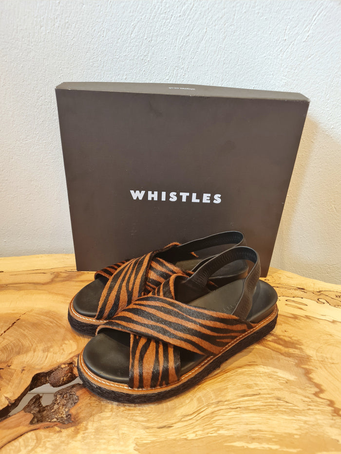 Whistles Tiger Cross Strap Sandal Size 6 RRP £170