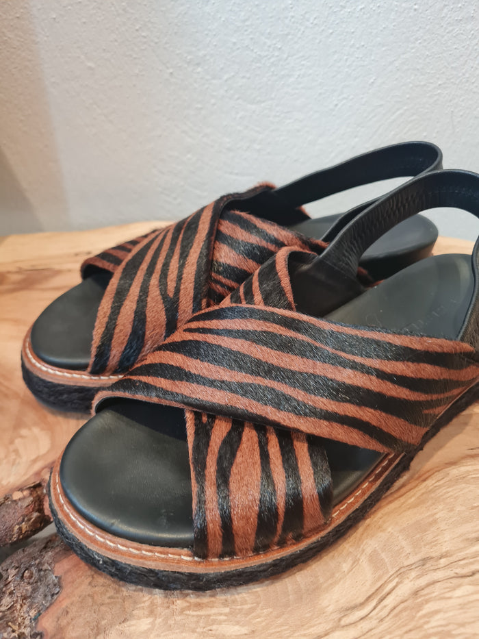 Whistles Tiger Cross Strap Sandal Size 6 RRP £170