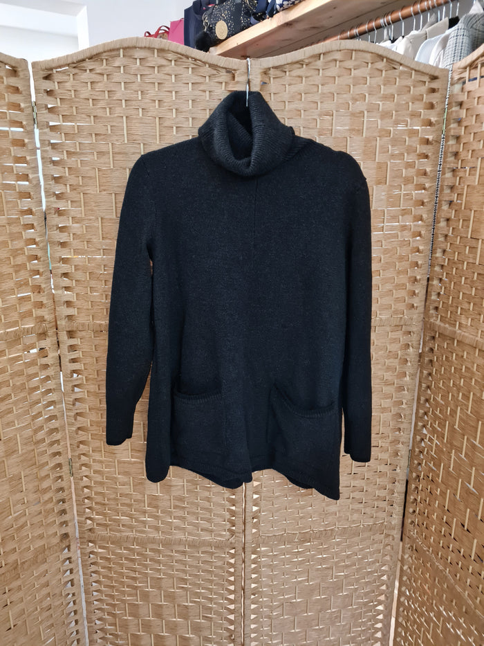 White Label Charcoal Roll Neck Jumper 10
