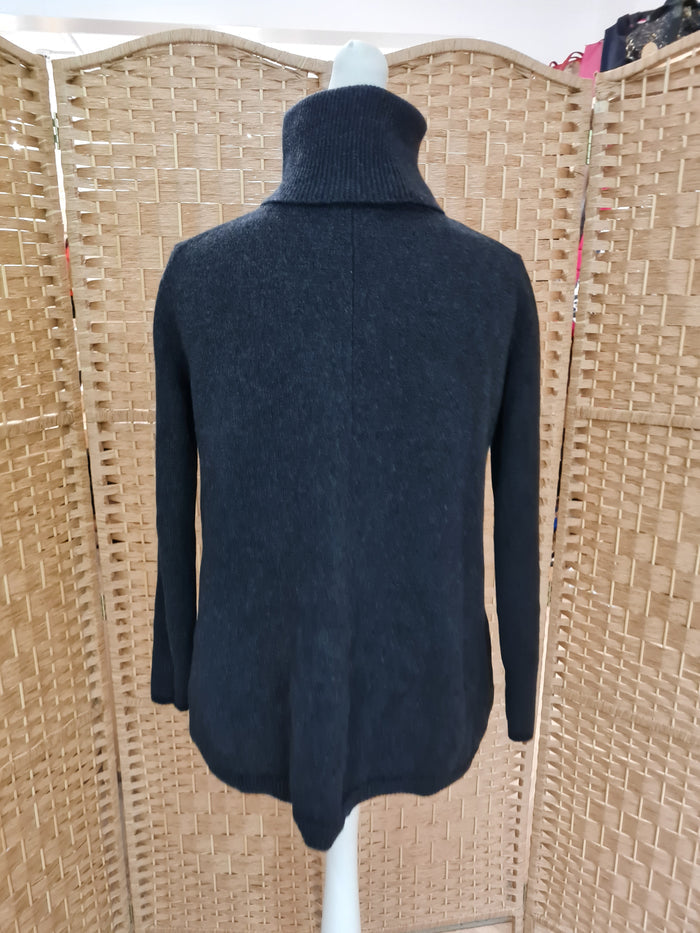 White Label Charcoal Roll Neck Jumper 10